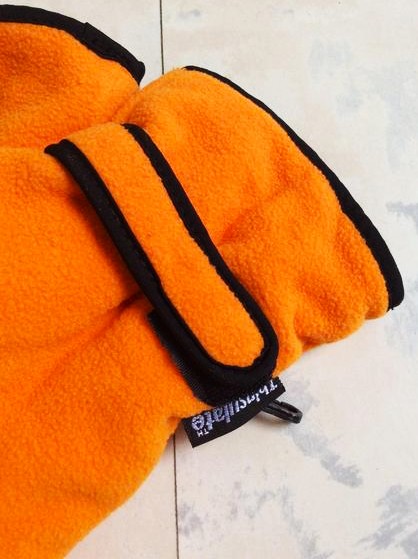 Lyžiarske flisové rukavice thinsulate, 