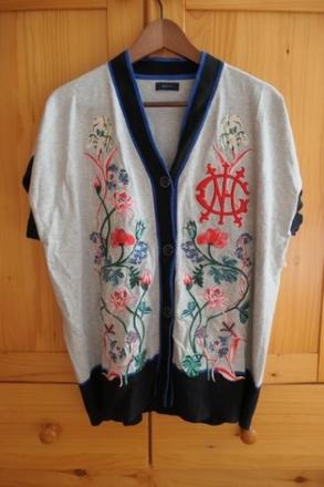 Gant vysivana luxusna oversize stylova vesta s-l, gant,m