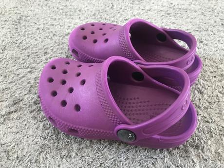 Fialové crocs c8, crocs,25