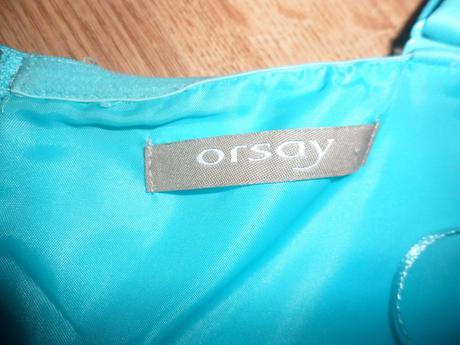 Tyrkysové šaty, orsay,40