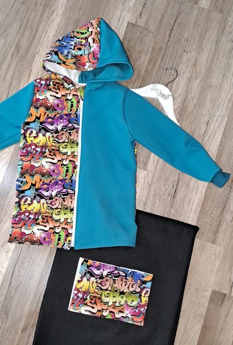 Softshell bunda grafity, 104 / 110