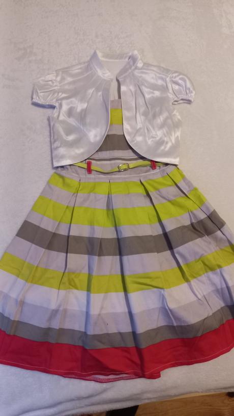 Dievčenské letné šaty s bolerkom veľ. 134, 134