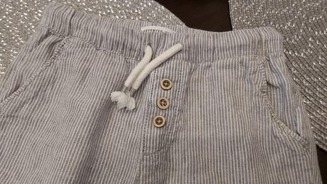 Kraťasy ľanové, reserved,104