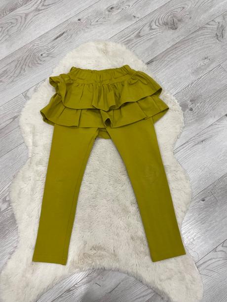 Horčicové sukňolegínky zuppa a natelnik, 116