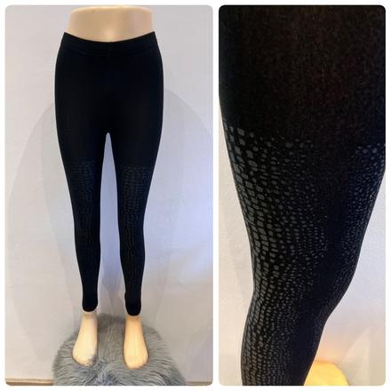 Dámske čierne vzorovné kamašle (s/m), s