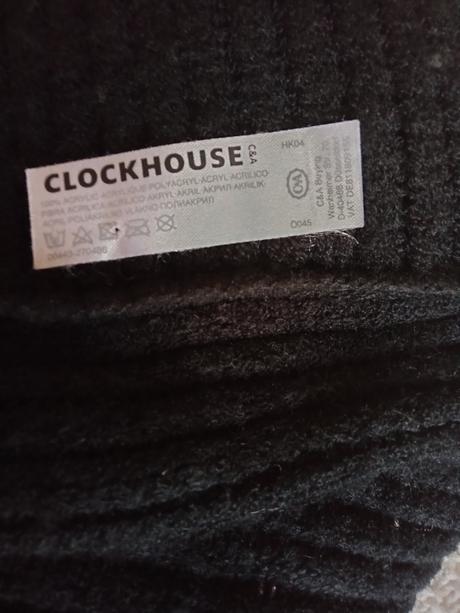 Čierne vlnene pončo., c&a,l