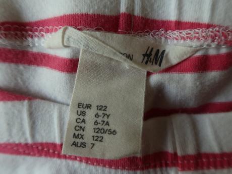Legíny trojštvrťové h&m 122 (6-7r.) - top stav, h&m,122