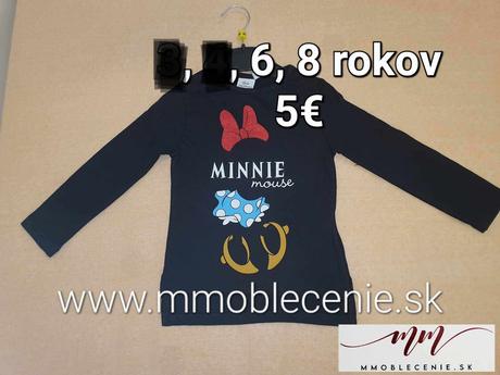 Tričko minnie dlhé, disney,116 / 128
