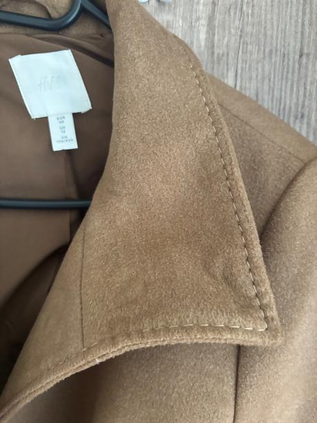 Hnedý kabát, h&m,40