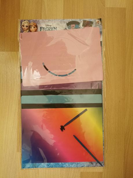 Vyškrabávací zošit/hárky s motívom frozen, 