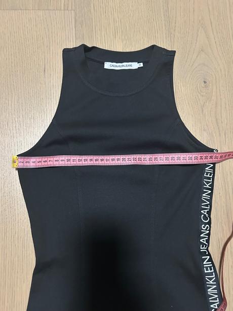 Calvin klein šaty xs logo, calvin klein,xs