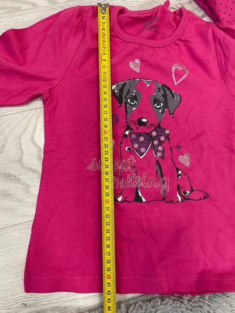 Ružové tričká 110/116, lupilu,110
