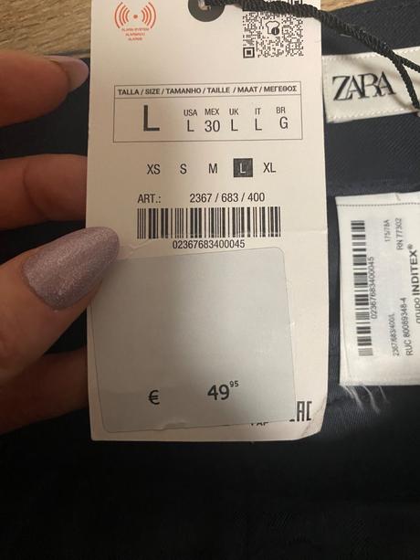 Elegantne nohavice zara, l