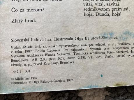 Hoja, ďunďa, hoja-prvé vyd.1987,