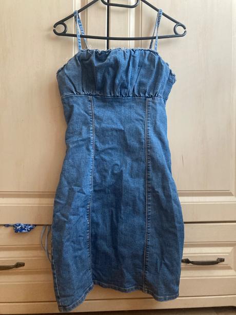 Denimove šaty, h&m,34