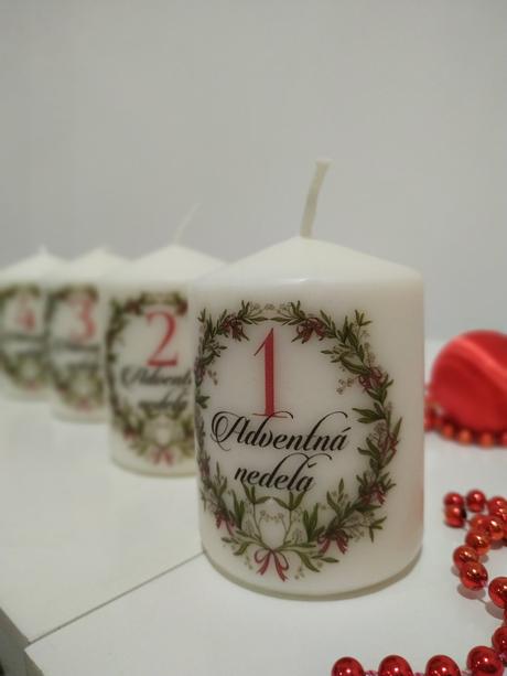 Vianoce sviečky na advent,