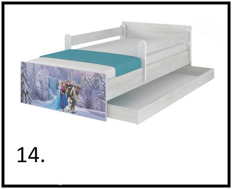 Detská posteľ disney komplet celá 17 vzorov, šírka (cm): 90,dĺžka (cm): 180