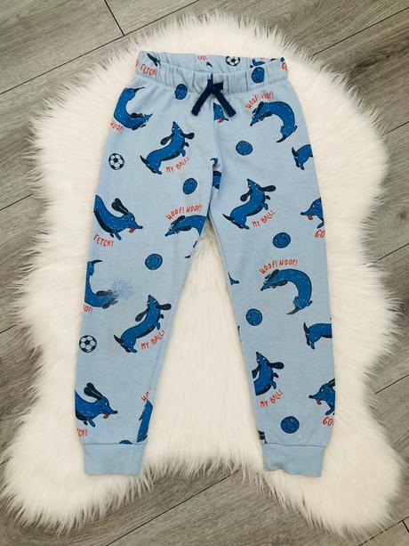 Psíkové tepláky veľ. 122 na doma, h&m,122