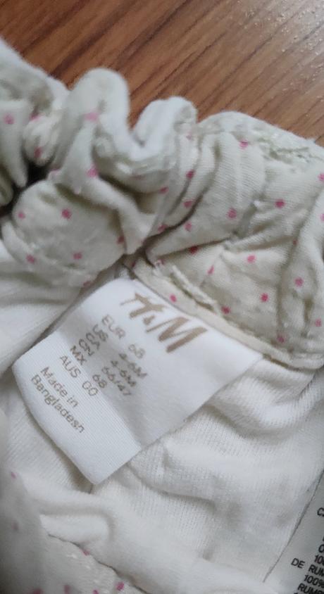 Podšité menčestrové nohavice h&m, h&m,68
