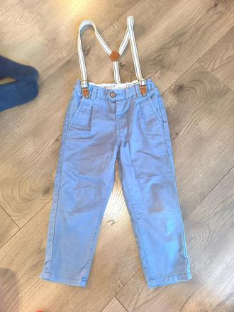 Sviatočné nohavice na traky, reserved,98