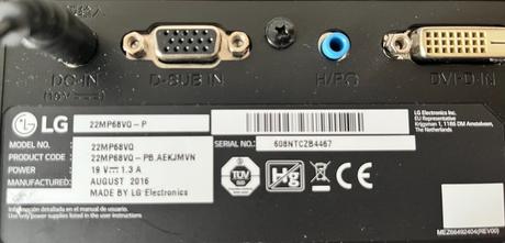 Monitor lg 22mp68vq-p, lg