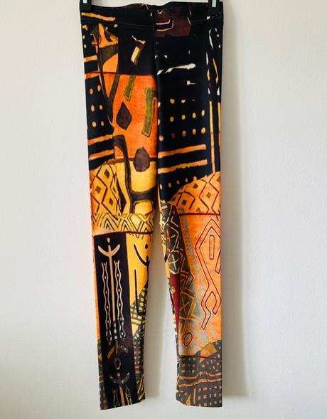 Legíny afro print, s