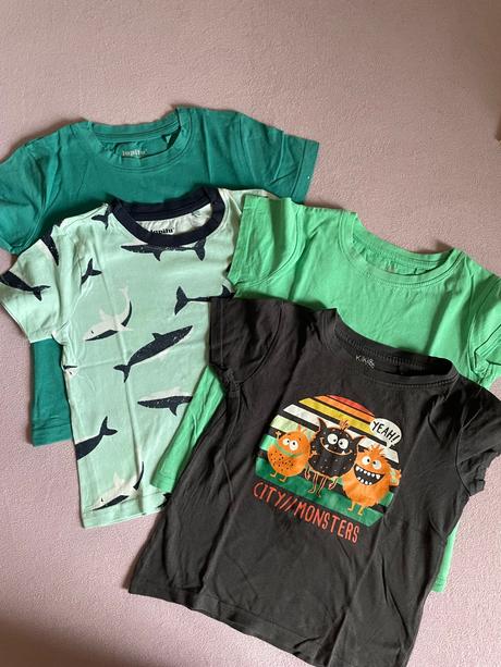 Tričká 4kusy, lupilu,104