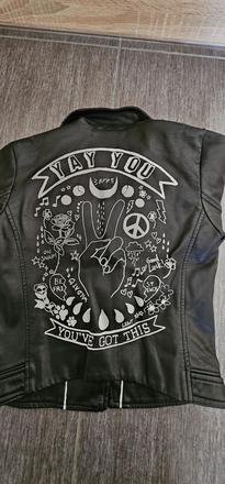 Koženka bundička zn. h&m,  veľ. 134/140, top stav, h&m,134