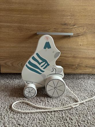 Drevená hračka na ťahanie, 