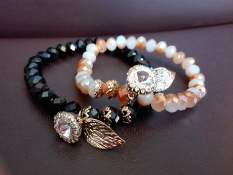 Elastické náramky s kryštálovým očkom,