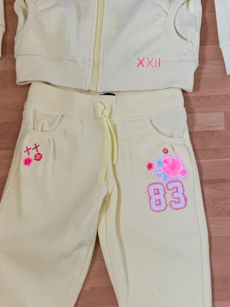 F&f žltá tepláková súprava, f&f,104