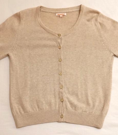 Béžový crop svetrík, bluezoo,164