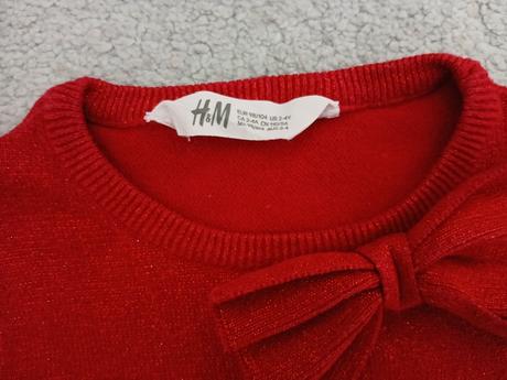 Vianocne saty 98/104, h&m,104