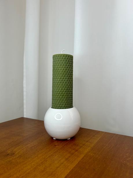 Sviečka z včelieho vosku (12cm) h,