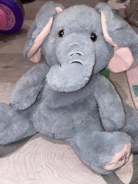 Ruksak sloník plyšový, 