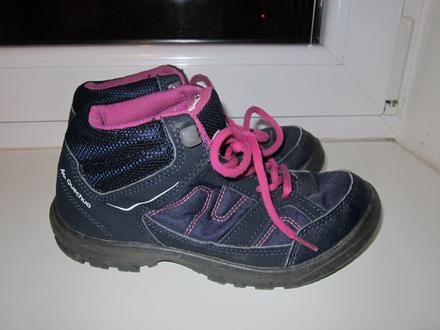 Trekové členkové topánky, quechua,35