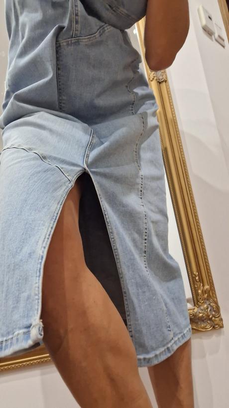 Riflové šaty zara m/l, zara,l