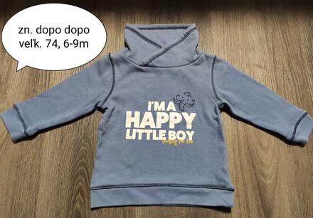 Mikina/trigovica pre chlapca, dopodopo,74