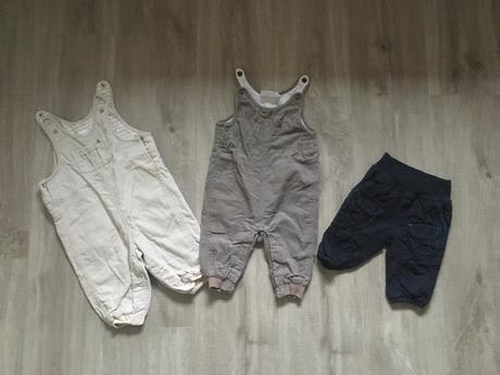 3x zateplené nohavice, h&m,62
