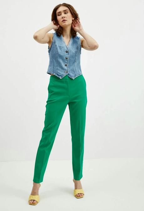 Zelené damske nohavice, amisu,34