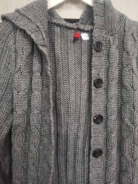 Dámsky nenosený dlhší sveter, h&m,38