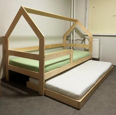 Domčeková posteľ benlemi, šírka (cm): 90,dĺžka (cm): 200