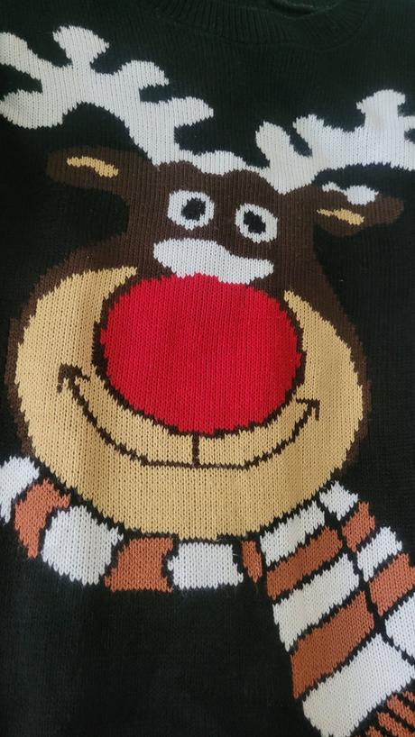 Vianočný pulover so sobom, m