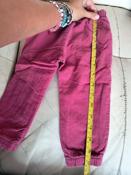 Ružove zateplené nohavice 86, 86