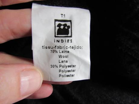 Tenký vlnený romantický kabátik, s