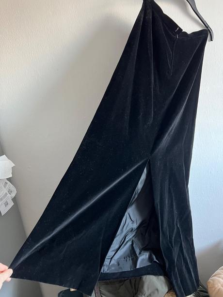 Vintage uzasna dlha zamatova sukna maxisukna zamat, m