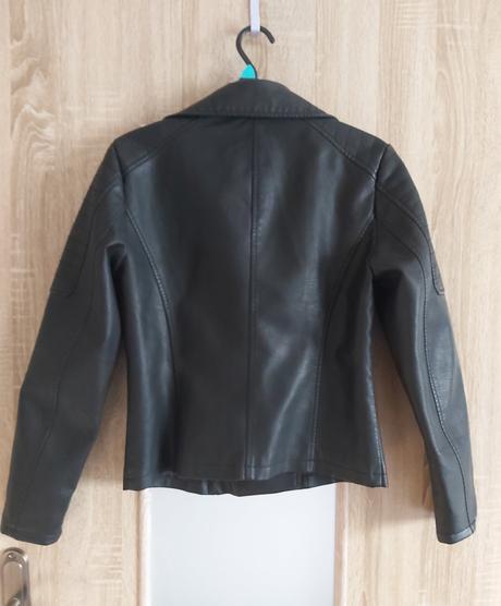 Čierna koženková bunda noisy may,veľ.s, s