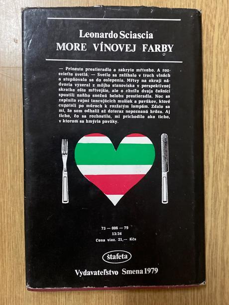 Kniha- more vínovej farby- l. sciascia, 