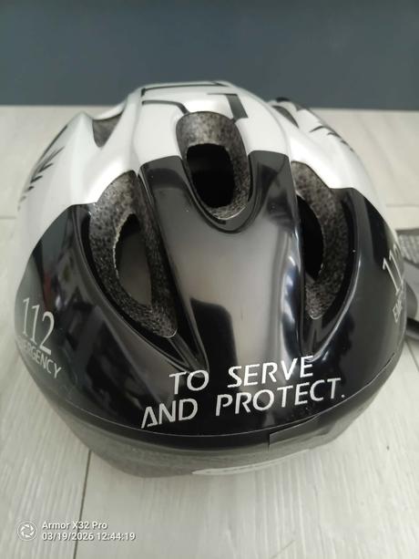 Detská helma na bicykel - ,,policajt,,, 