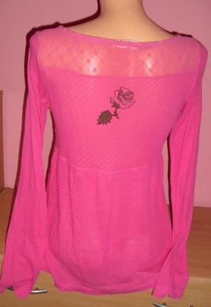 Luxusny romanticky top s ruzou, m